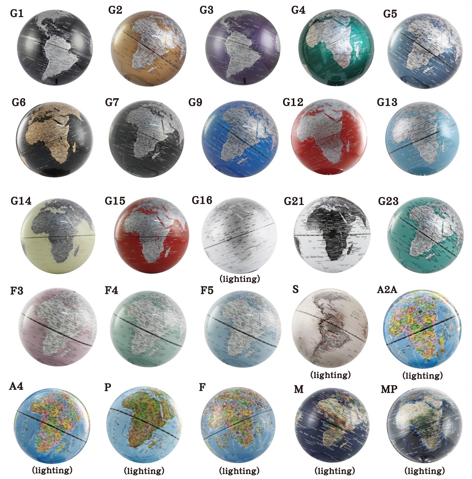 all globes
